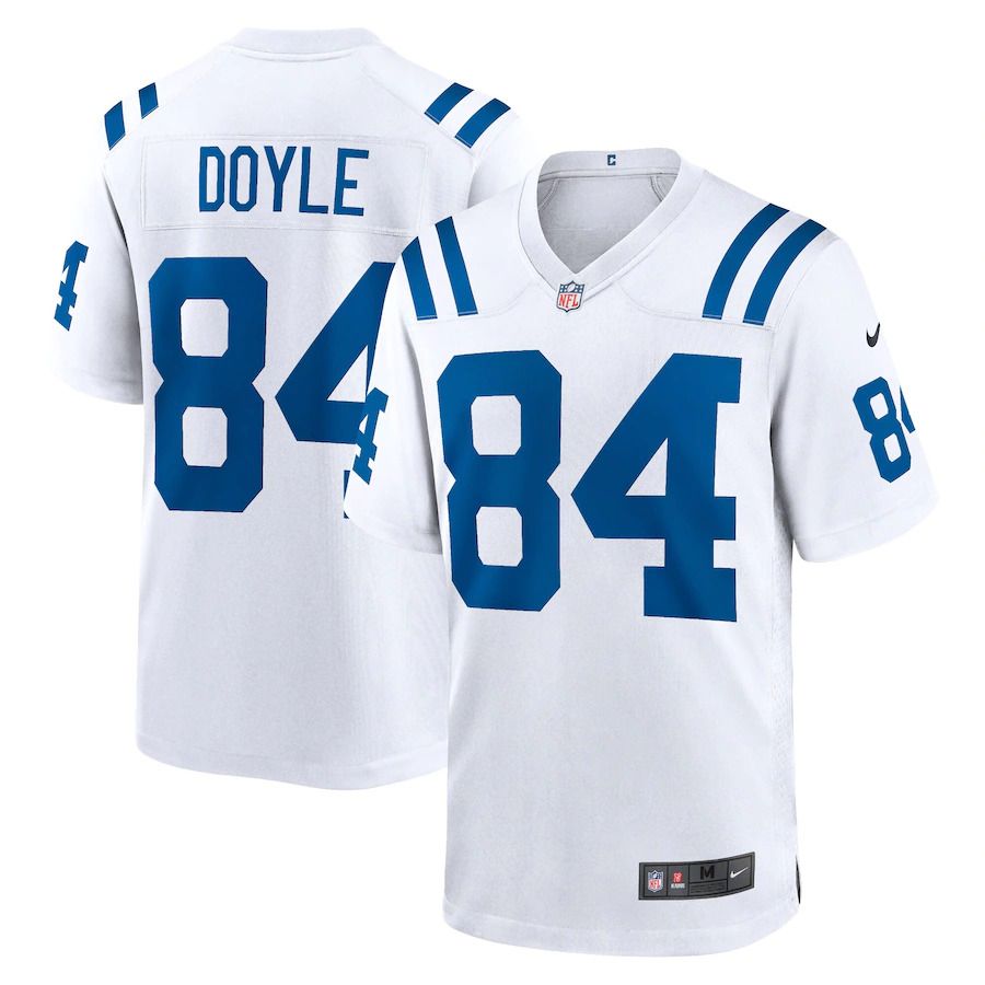 Men Indianapolis Colts 84 Jack Doyle Nike White Game NFL Jersey